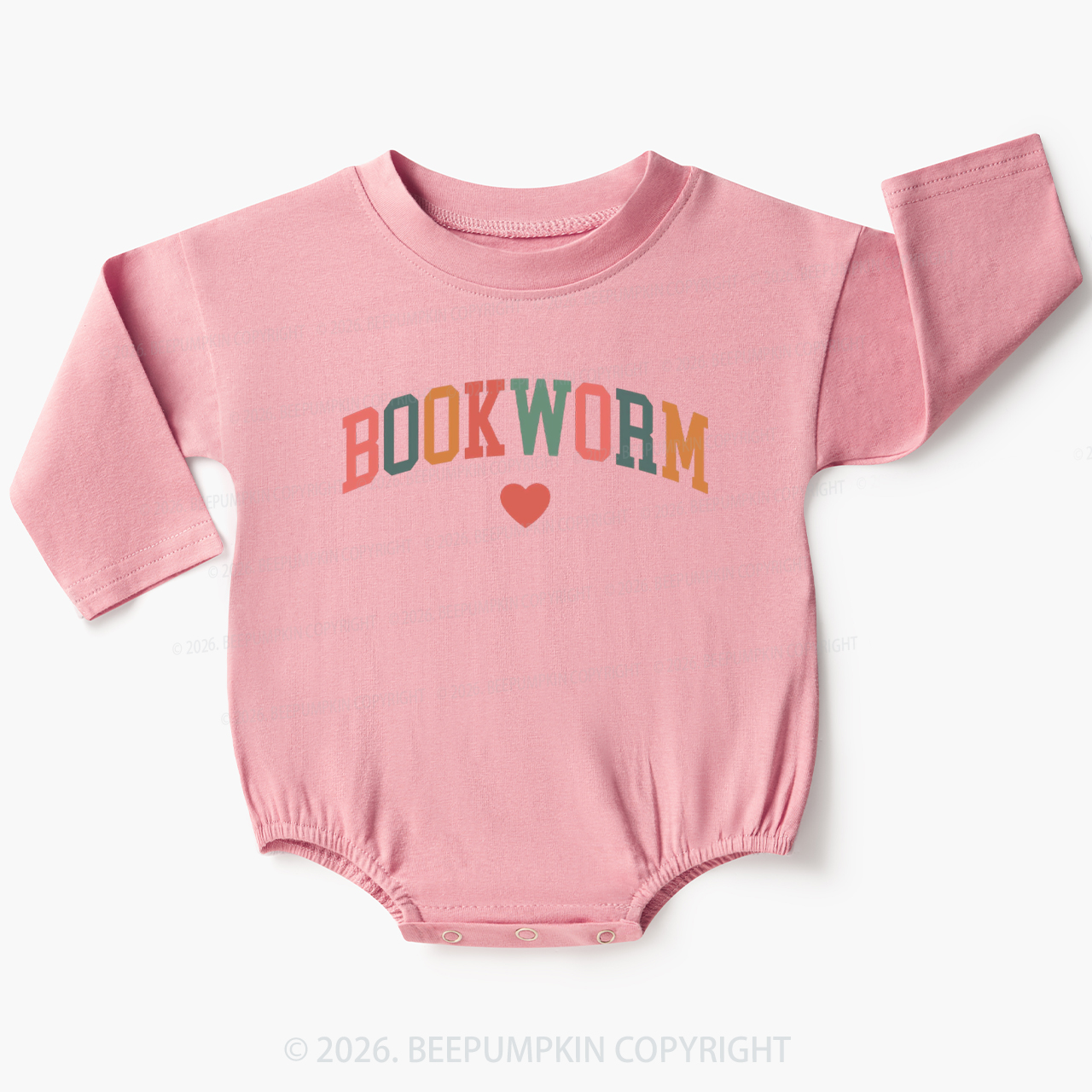 Bookworm Reading Baby Bubble Romper