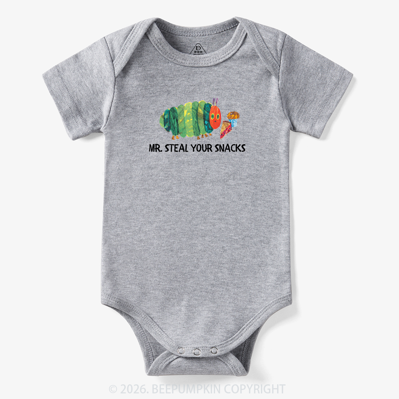 Hungry Little Caterpillar Mr Steal Your Snacks Bodysuit