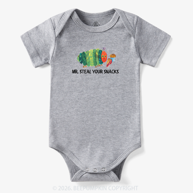 Hungry Little Caterpillar Mr Steal Your Snacks Bodysuit