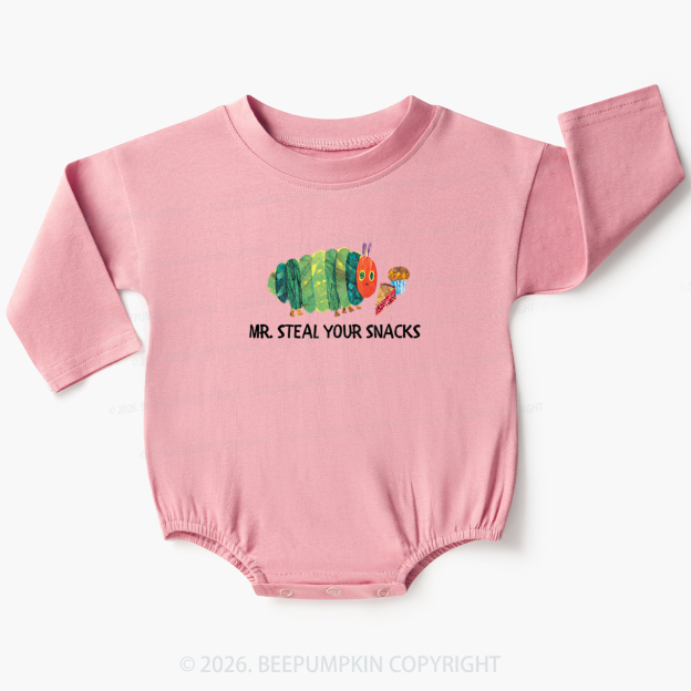 Hungry Little Caterpillar Mr Steal Your Snacks Baby Bubble Romper