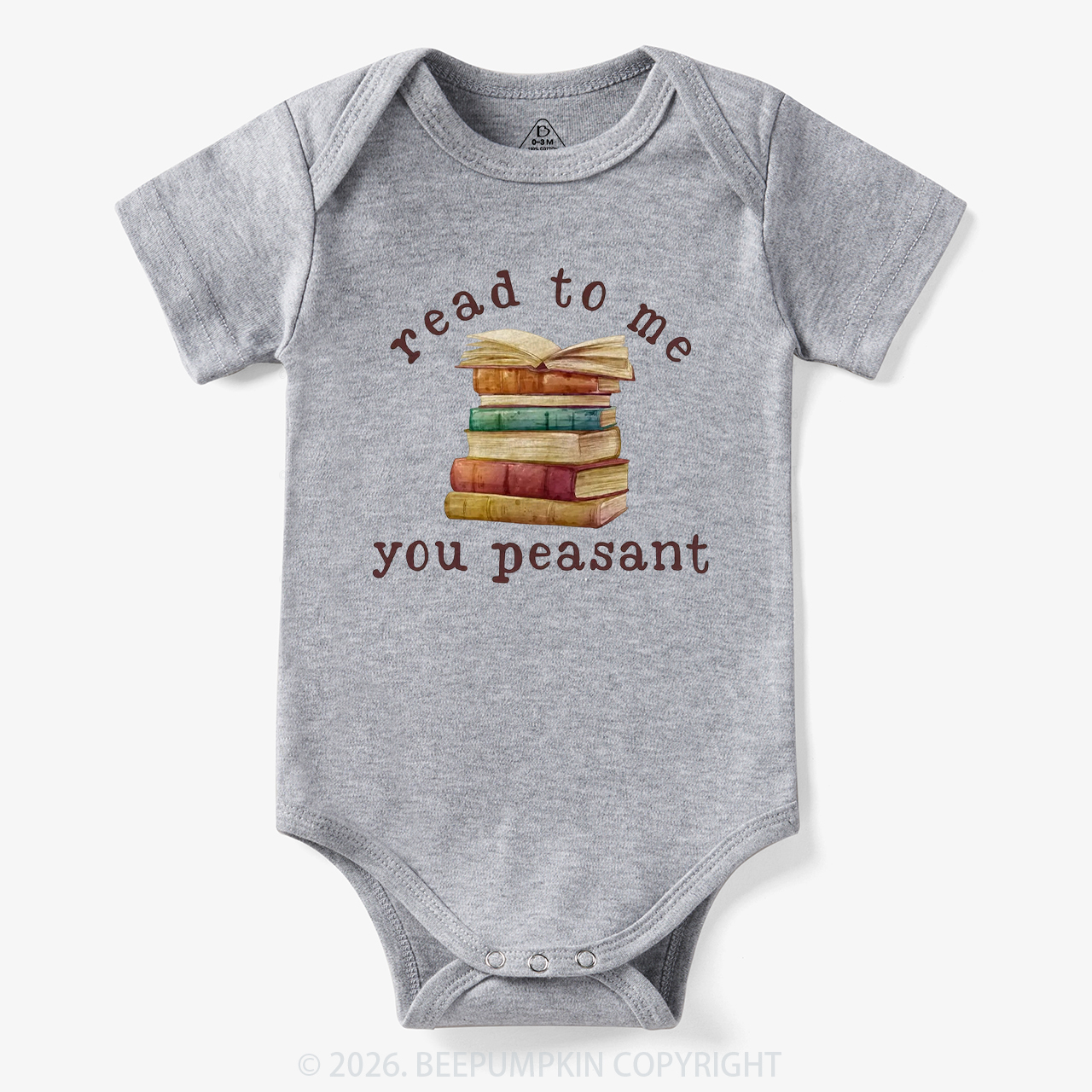 Read To Me You Peasant Book Lover Bodysuit