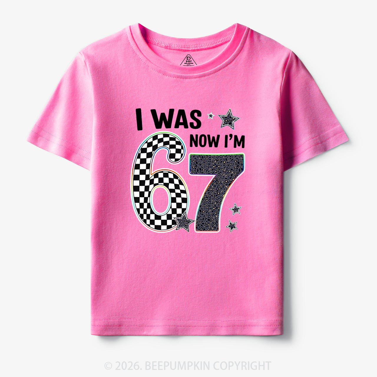 I Was 6 Now I'm 7 Funny Birthday Toddler&Kid's Tees