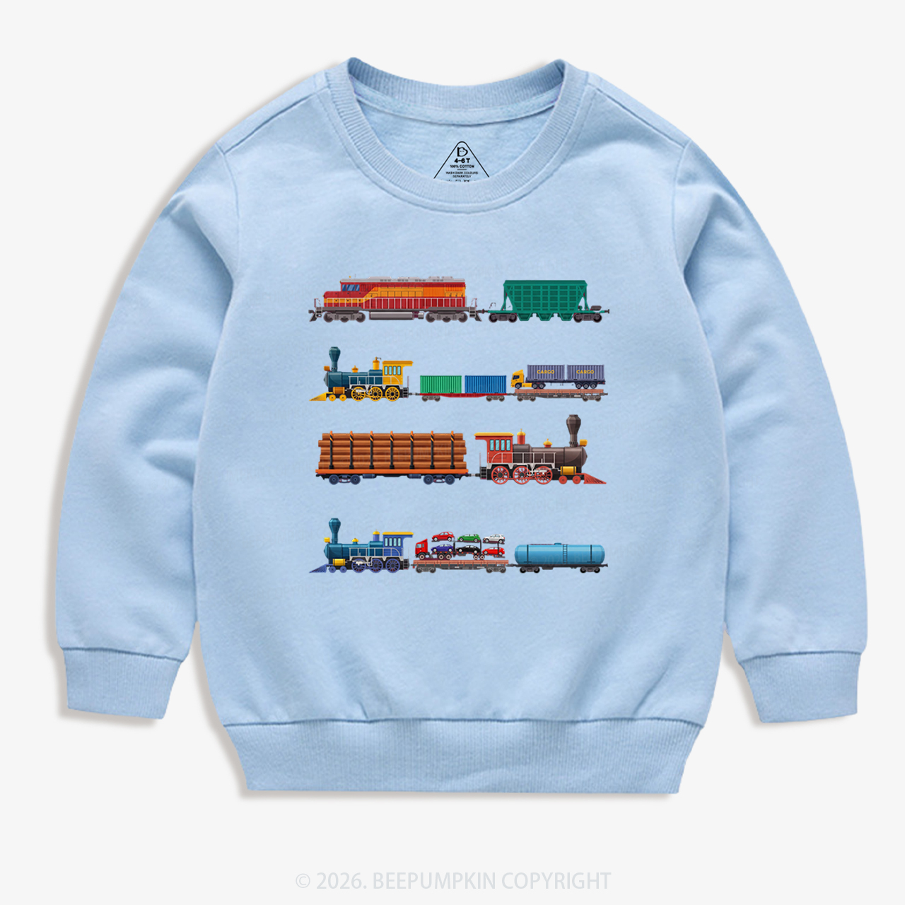 Rainbow Train Kid's Sweatshirt