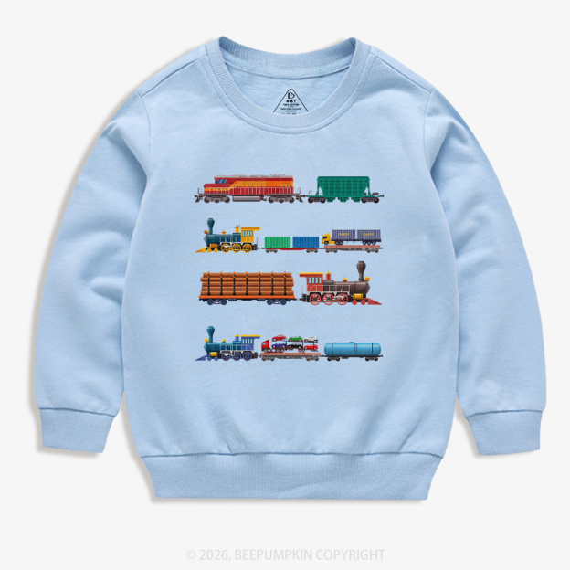Rainbow Train Kid's Sweatshirt