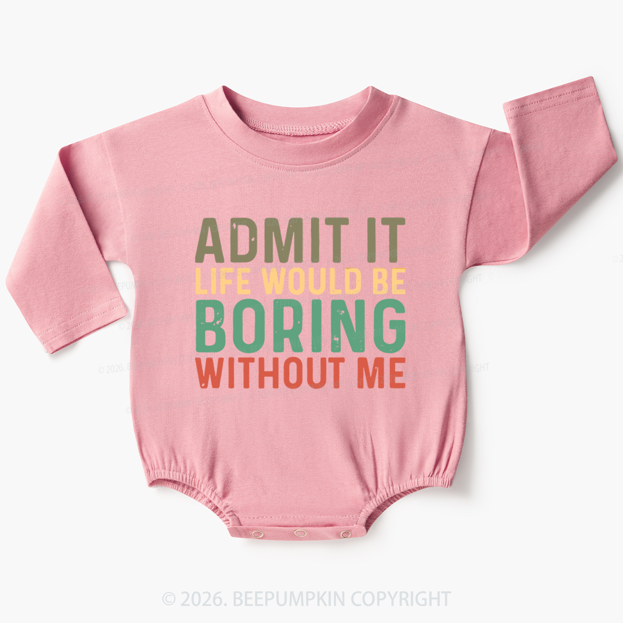 Sarcastic 'Admit It' Sassy Baby Bubble Romper