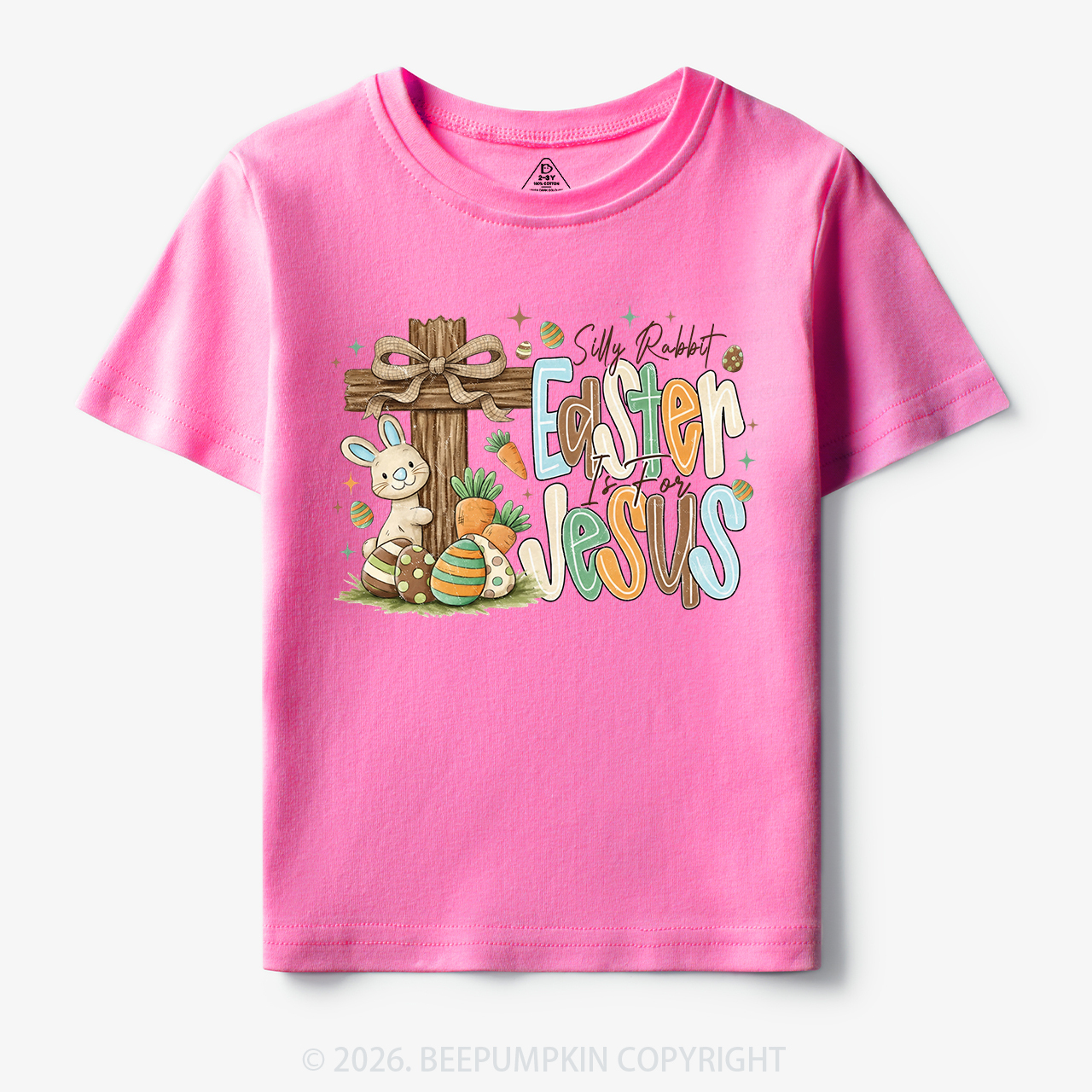 Easter If For Jesus Thrifted Farmhouse Bunny Toddler&Kid's Tees