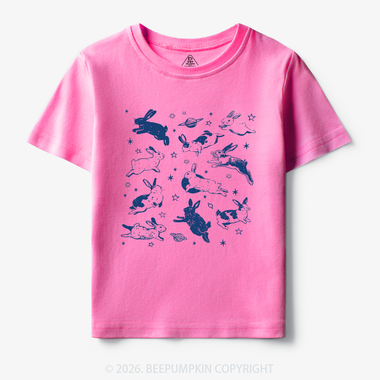 Bunnies in Space Toddler&Kid's Tees