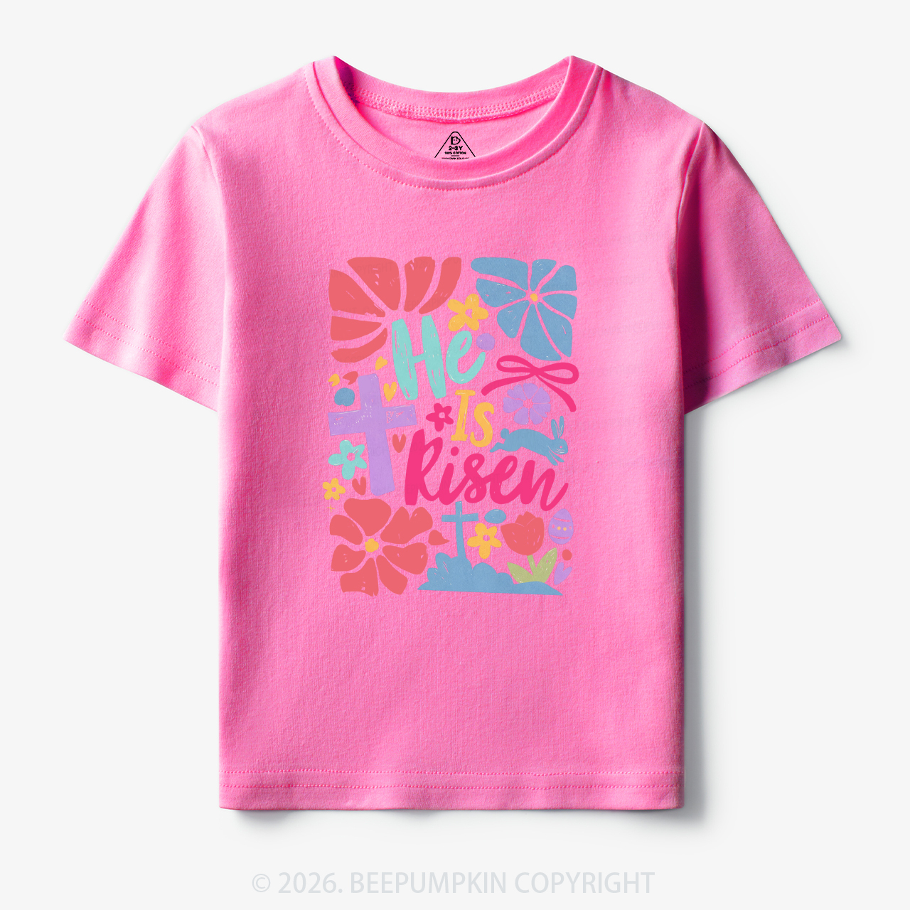 He is Risen Retro Christian Easter Toddler&Kid's Tees