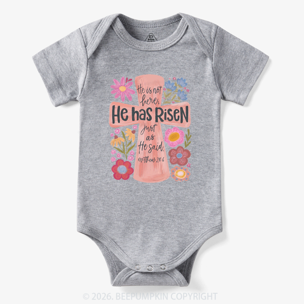 He Has Risen Christian Resurrection day Bodysuit
