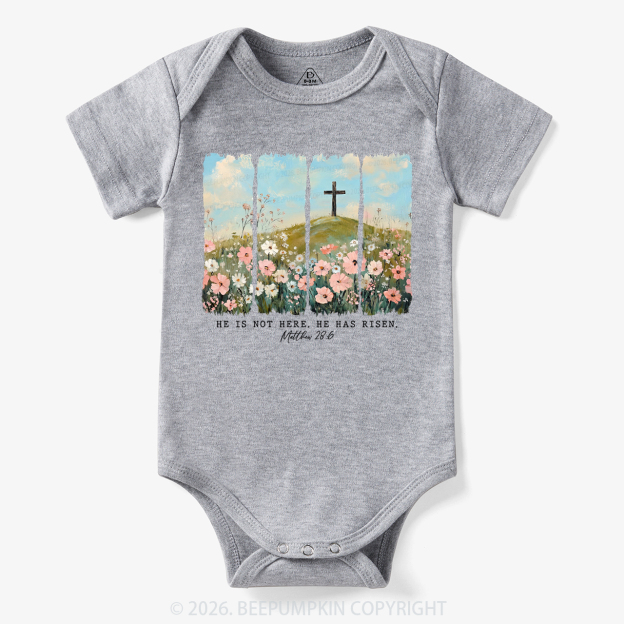 He is Risen Wildflower Spring Easter Bodysuit