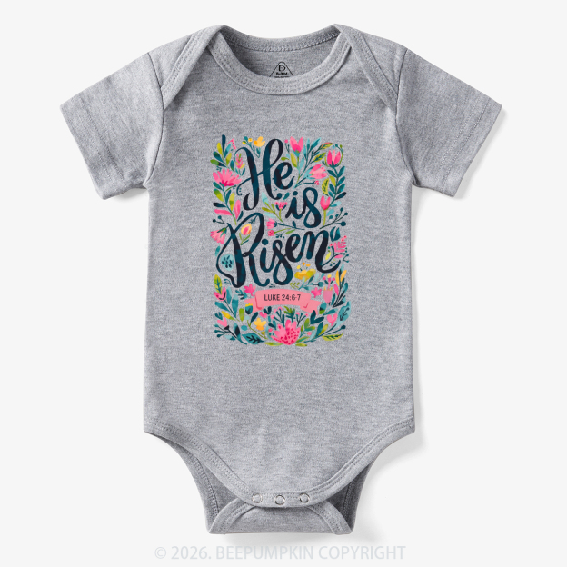 Christian Easter Floral Resurrection Bodysuit