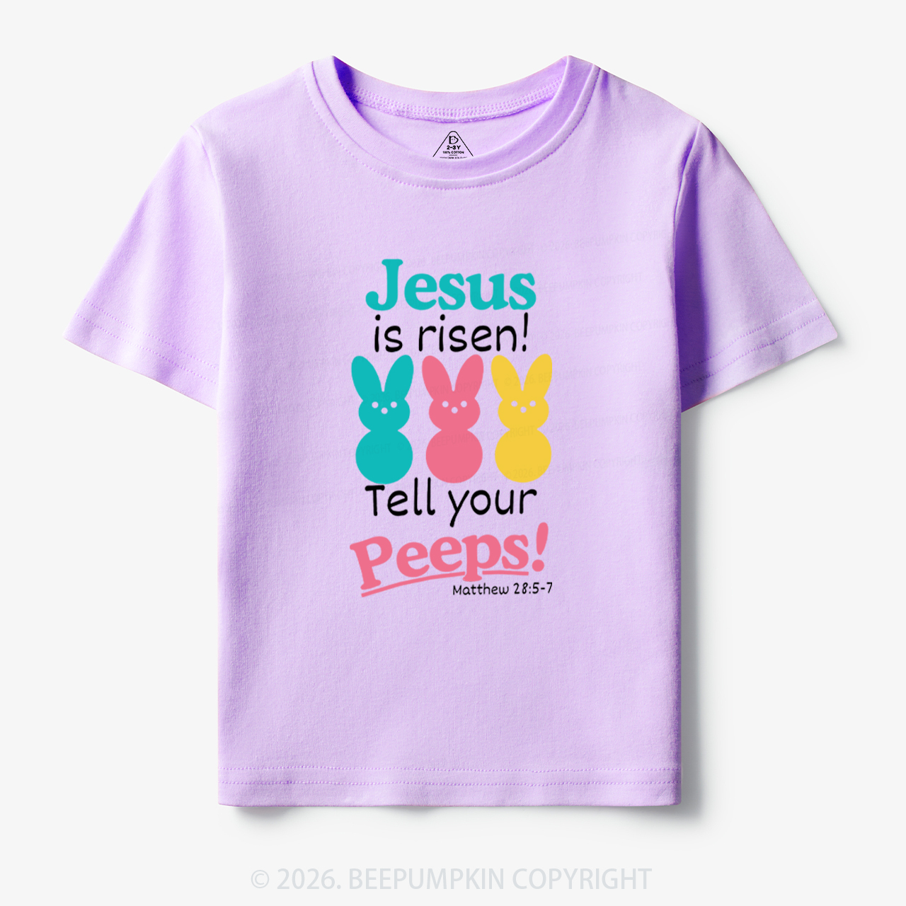 Jesus Is Risen Tell Your Peeps Funny Toddler&Kid's Tees