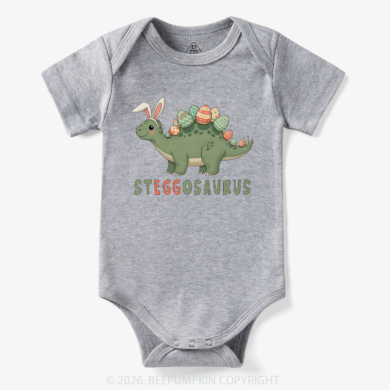 Steggosaurus Easter Dinosaur Bodysuit