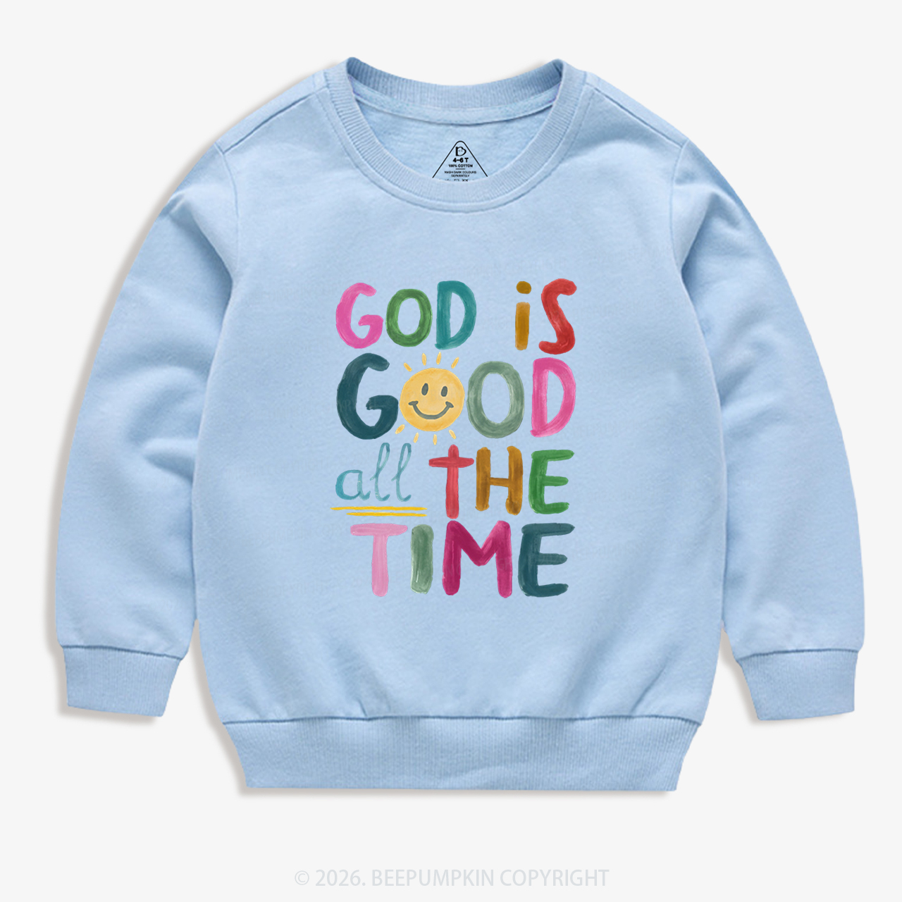 God is Good All The Time Kid's Sweatshirt