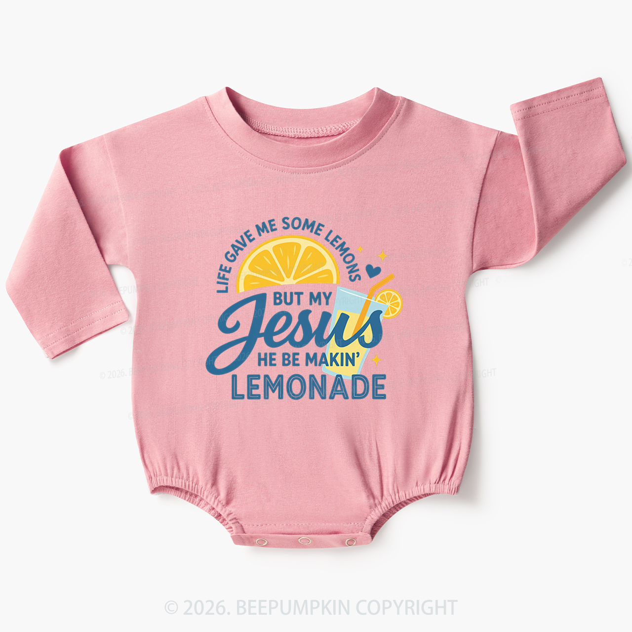 Life Gave Me Some Lemons Jesus Baby Bubble Romper