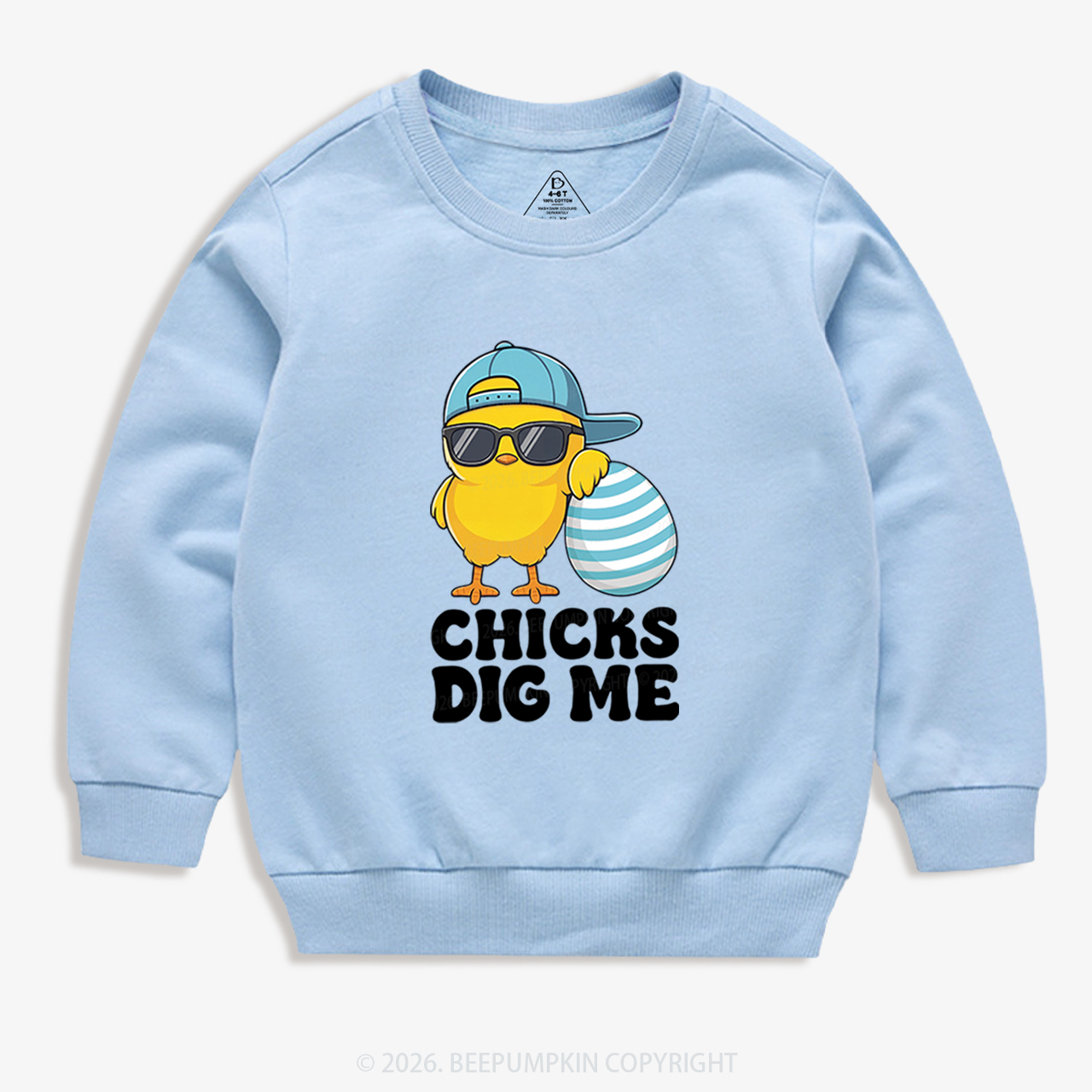Chicks Dig Me Easter Kid's Sweatshirt