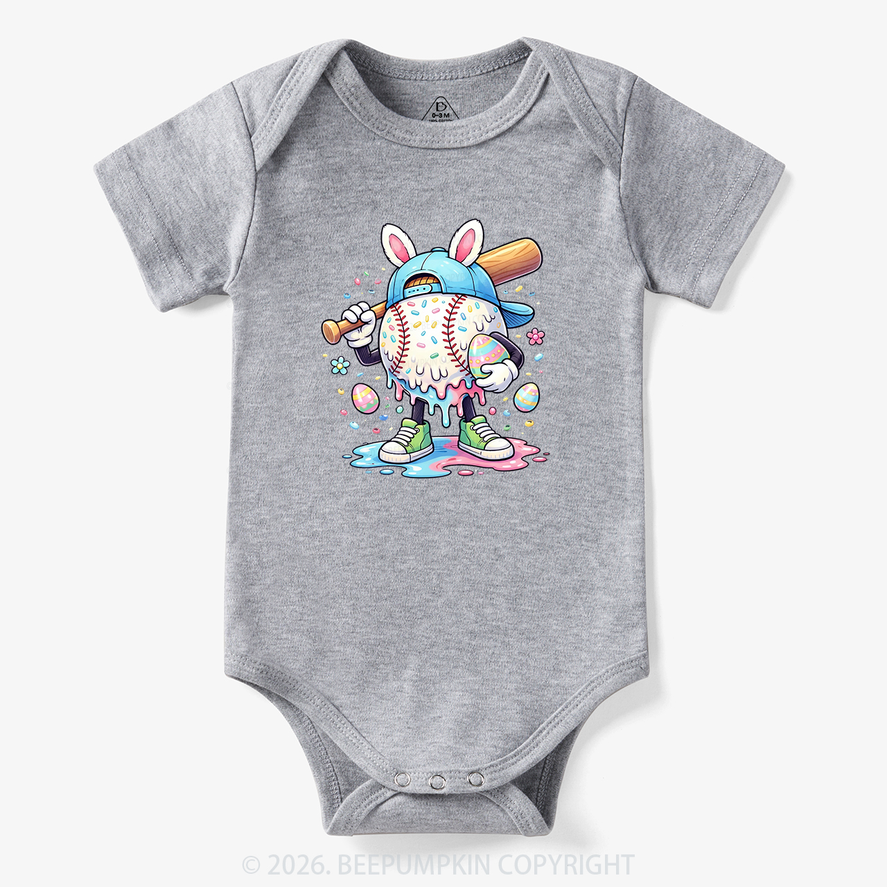 Easter Baseball Drip Bodysuit