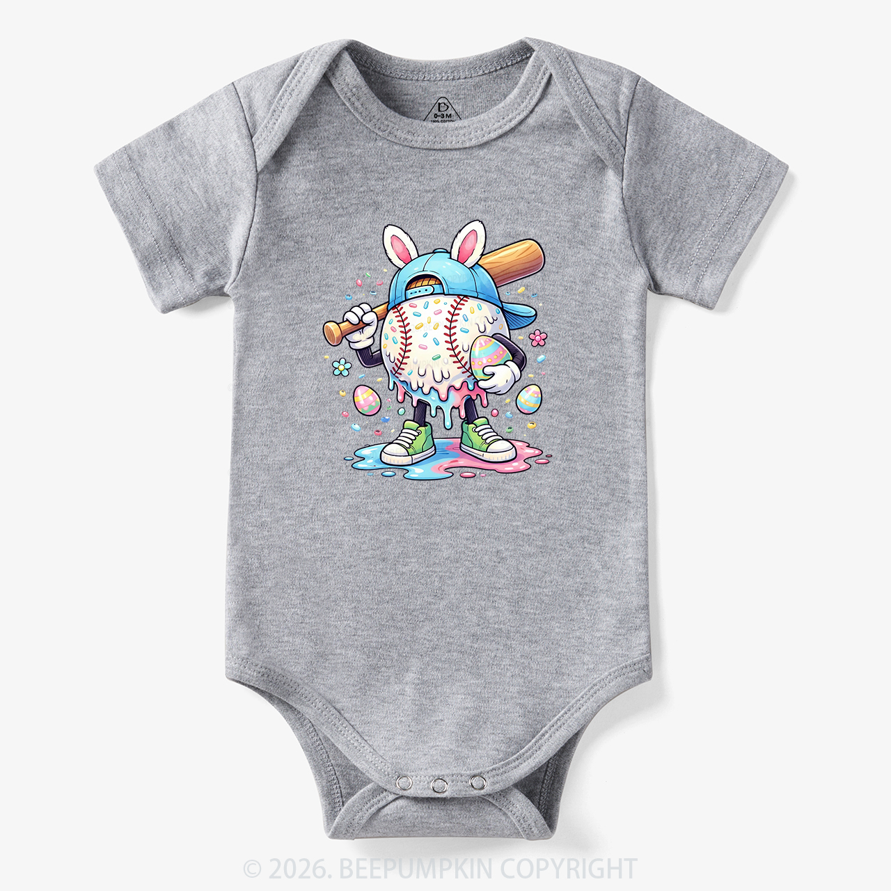Easter Baseball Drip Bodysuit