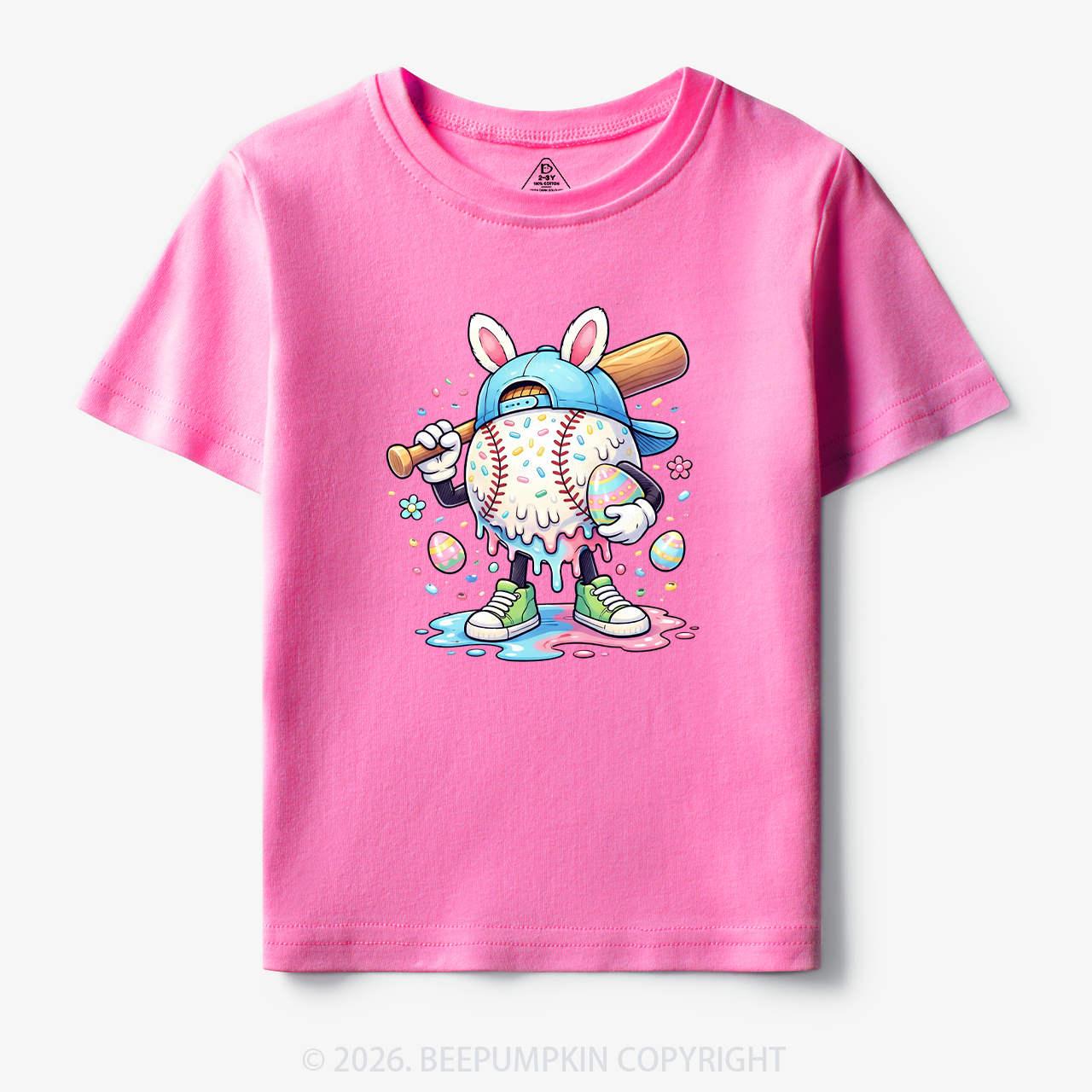 Easter Baseball Drip Toddler&Kid's Tees