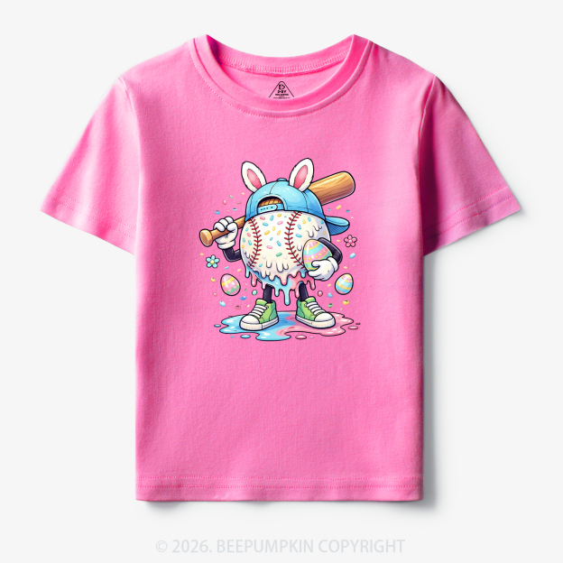 Easter Baseball Drip Toddler&Kid's Tees