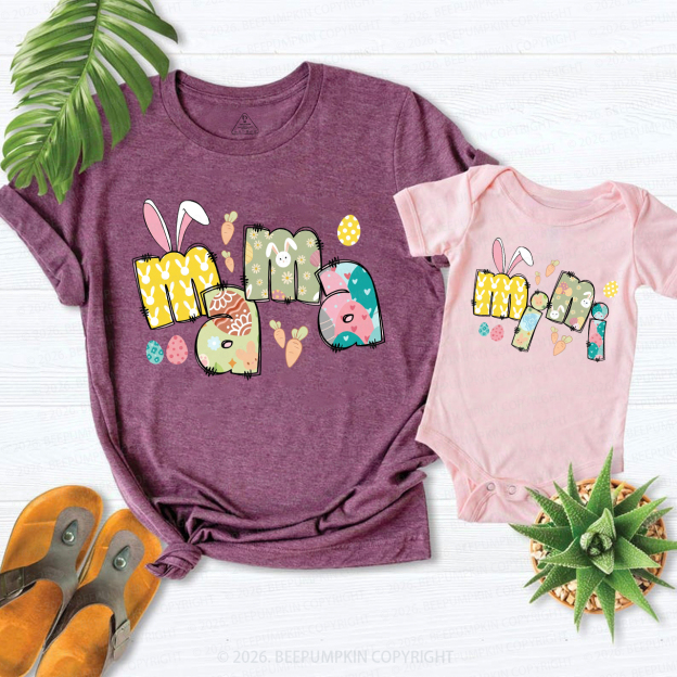Easter Cute Mama and Mini Mom&Me Matching T-Shirts