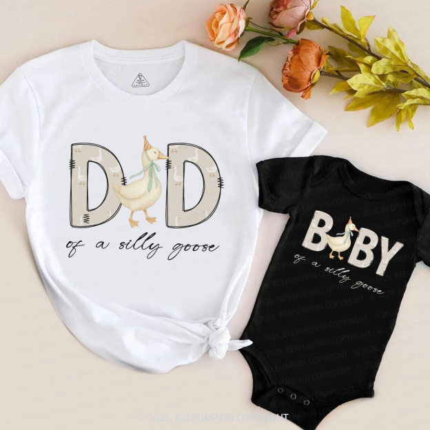 One Silly Goose 1st Birthday Family Matching T-Shirts
