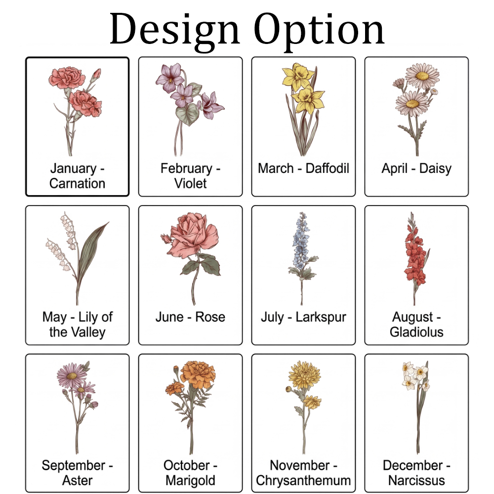 Personalized First Mom Now Grandma Birth Flower Fleece Blanket