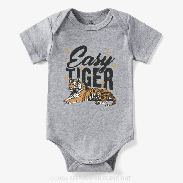 Retro Easy Tiger Funny Animal Bodysuit