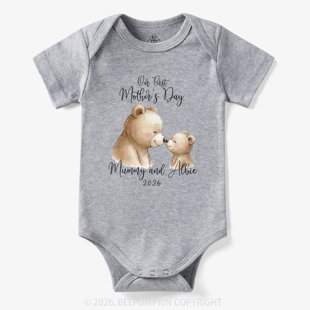 Personalised Teddy Bear First Mother’s Day Bodysuit