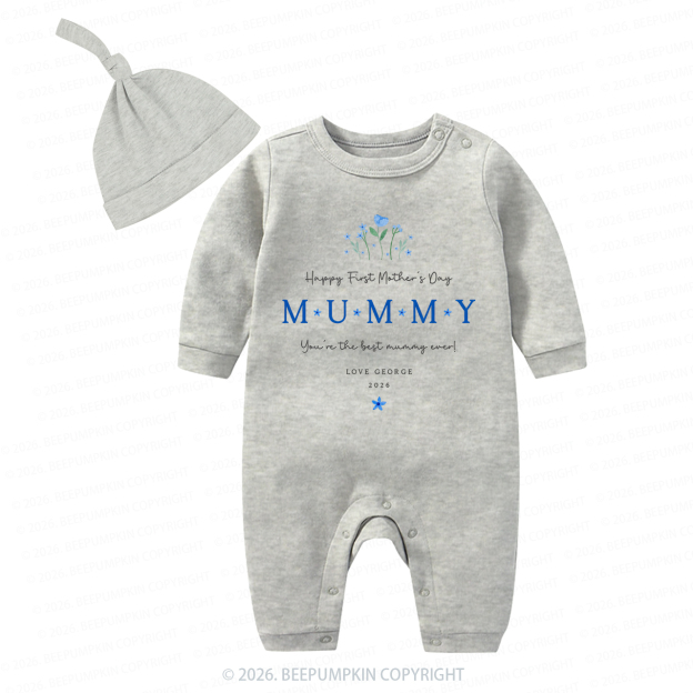 Personalized Our First Mother's Day Together Flower Baby Coming Home Outfit