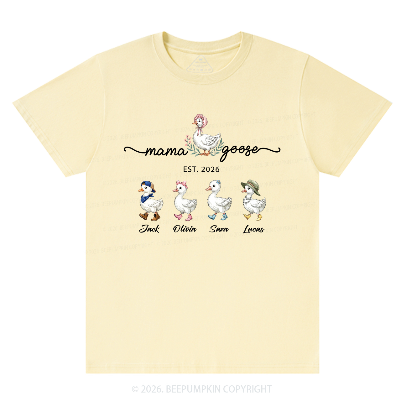 Personalized Mama Kids Names T-Shirts