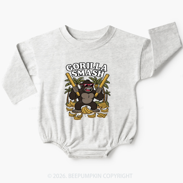Funny Dance Gorilla Baby Bubble Romper