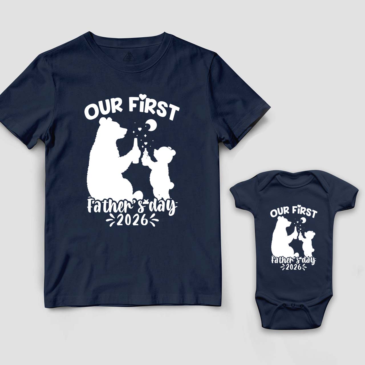 Our First Father's Day Dad&Me Matching Shirts