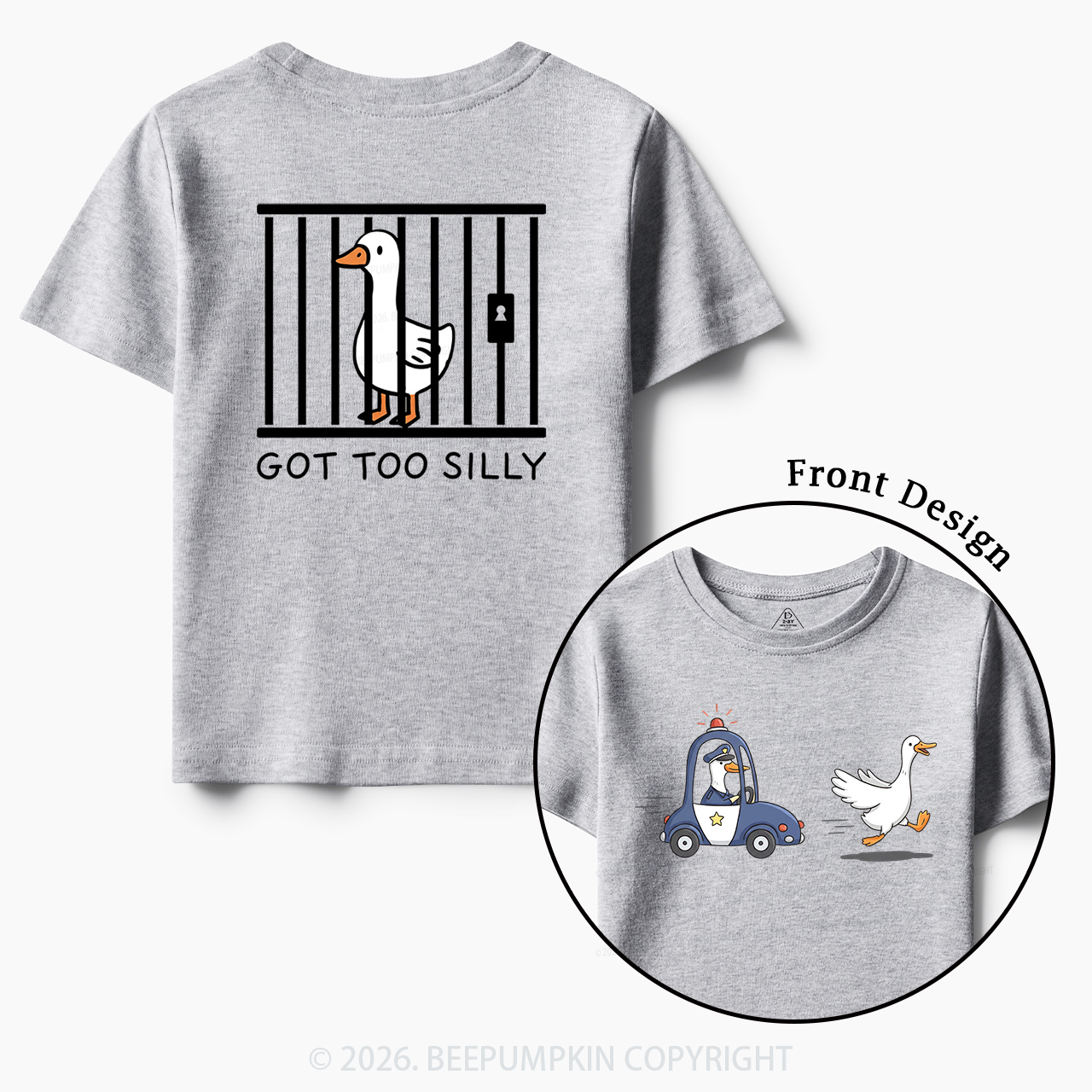 Got Too Silly Funny Goose Toddler&Kid's Tees