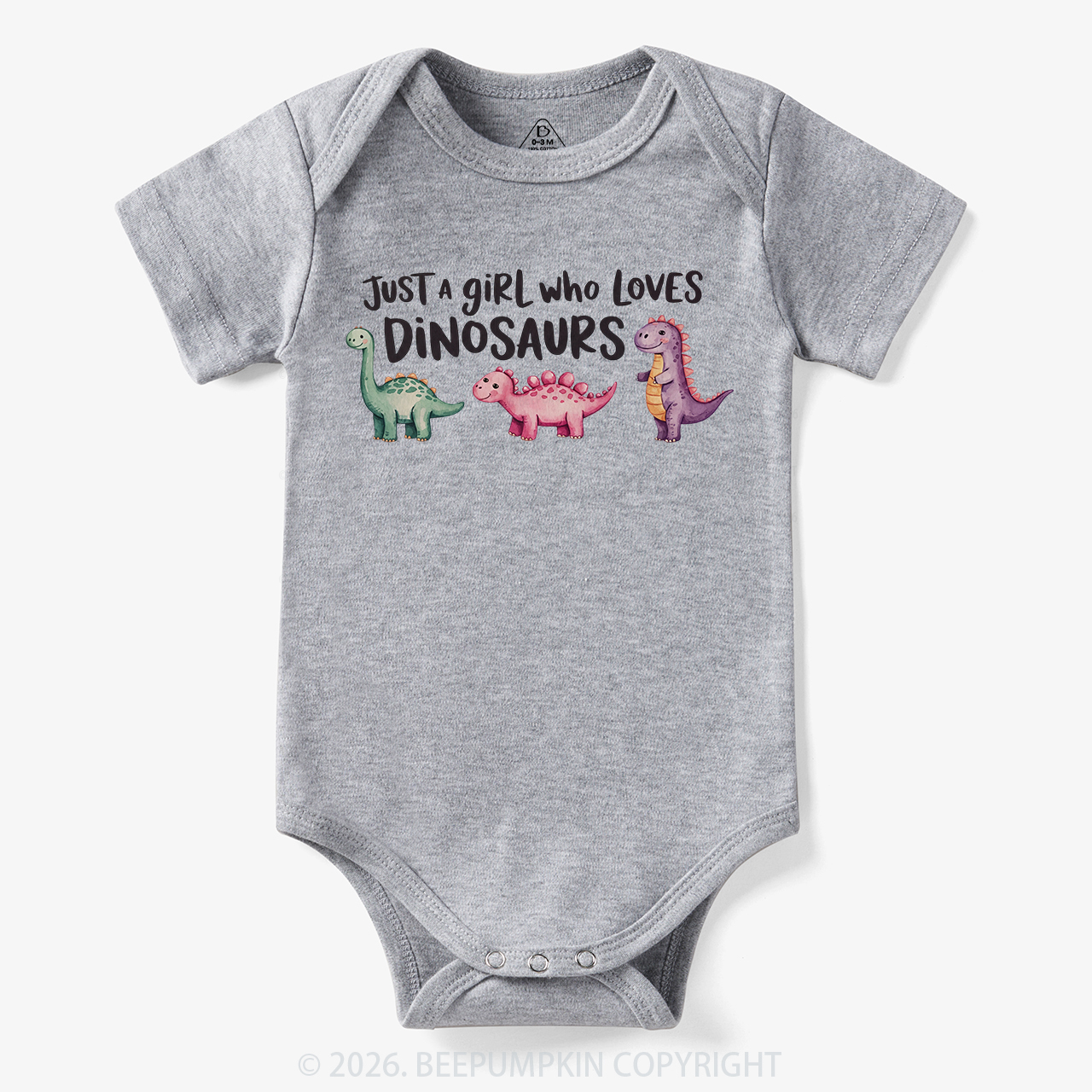 Just A Girl Who Loves Dinosaurs Bodysuit