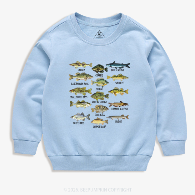 North American Fish Kid's Sweatshirt