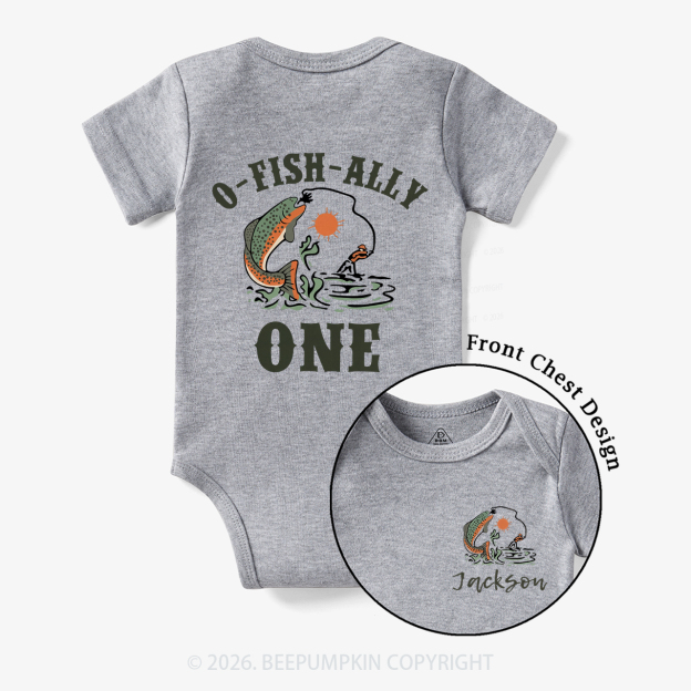 Personalized O-Fish-Ally One Birthday Party Bodysuit