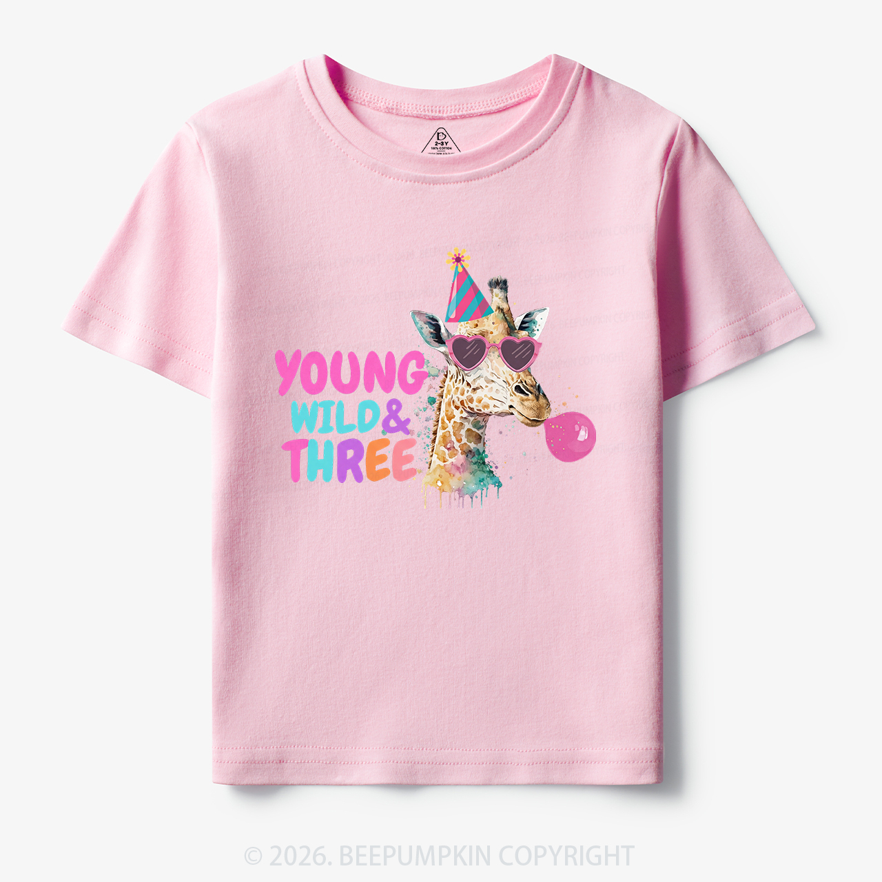 Young Wild Birthday Safari Zoo Toddler&Kid's Tees