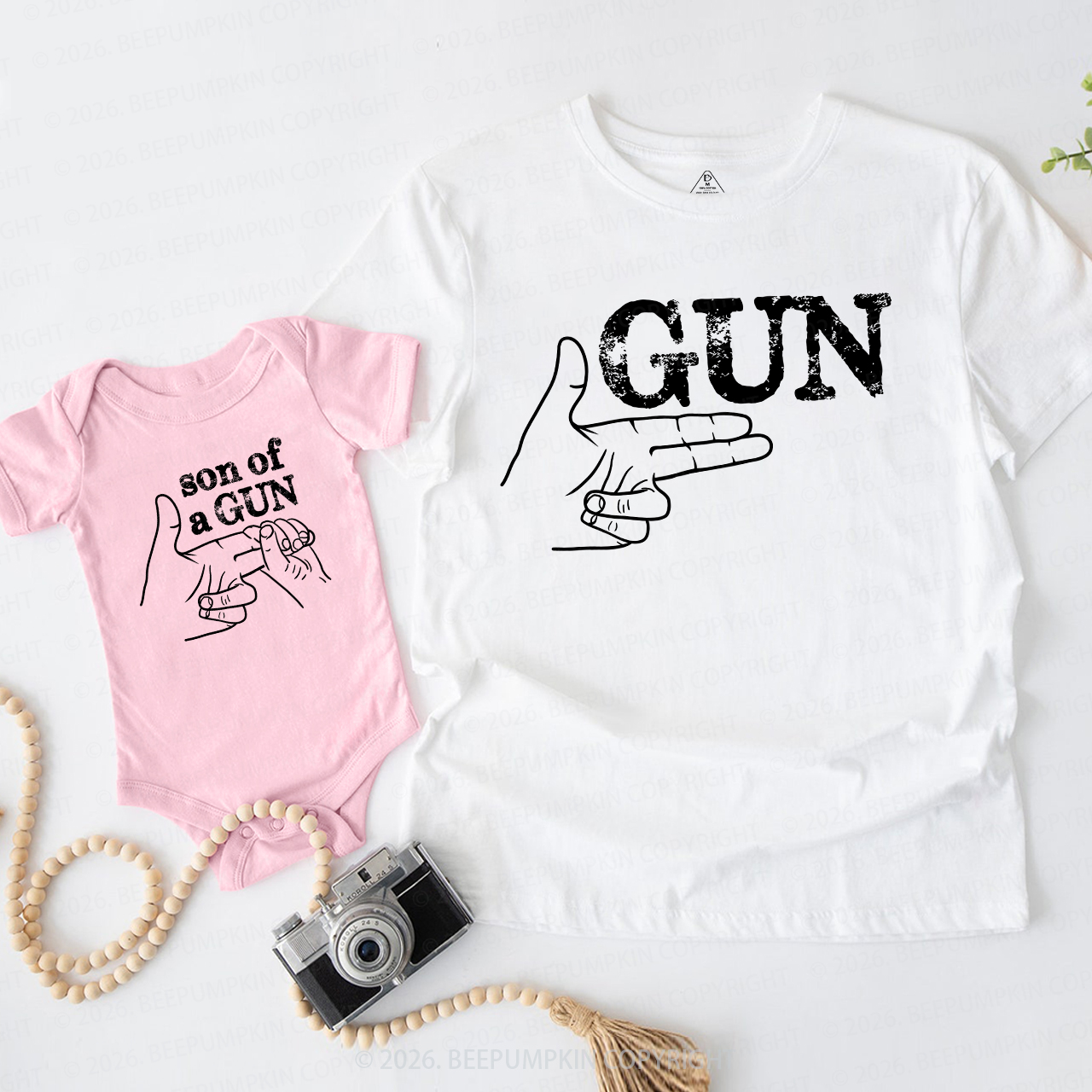 Matching First Dad and me Bodysuit & Shirts (Father Son)