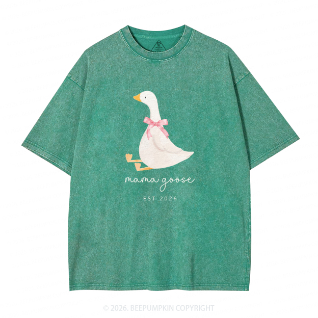 Silly Goose Mother's Day Adult Washed T-Shirts
