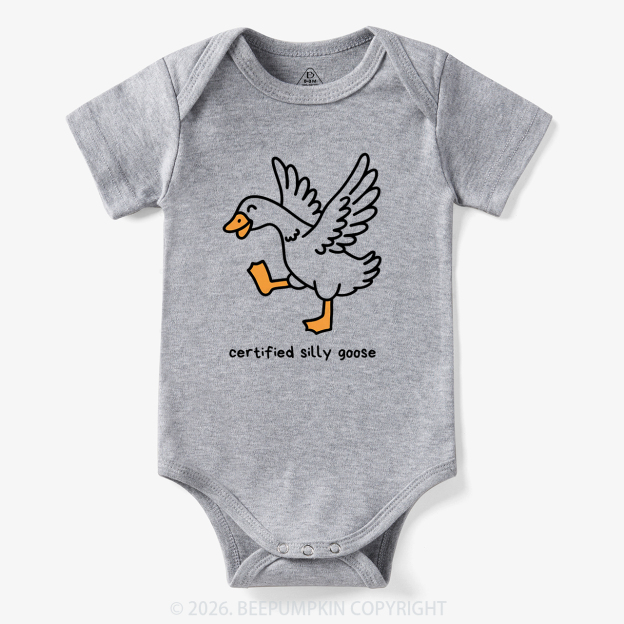 Funny Certified Silly Goose Bodysuit