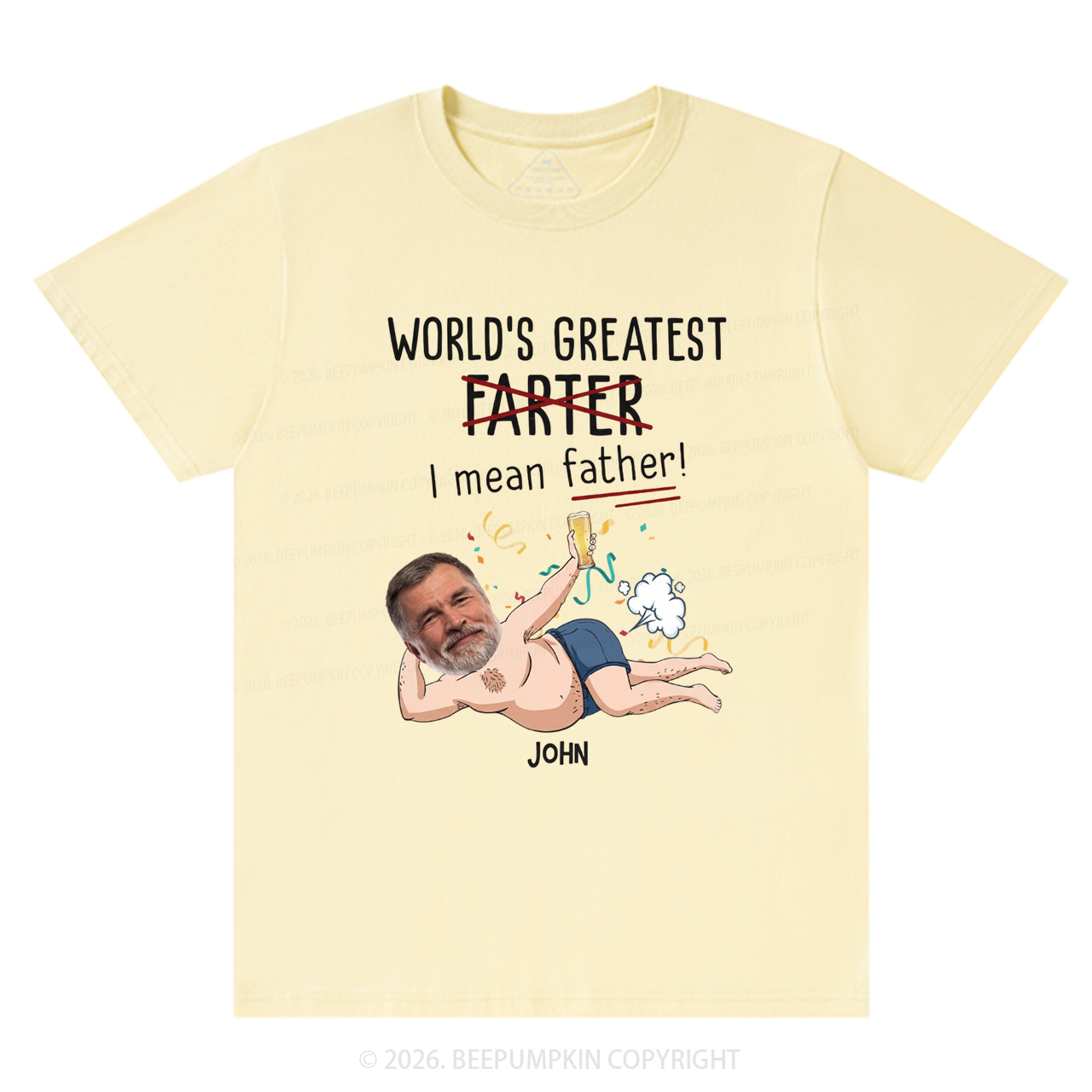 Personalized Photo Gift World's Greatest Farter T-Shirts