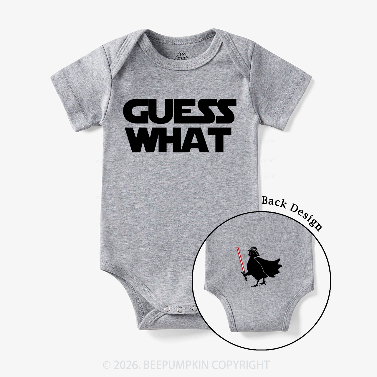 Galaxy Guess What Chicken Butt Bodysuit