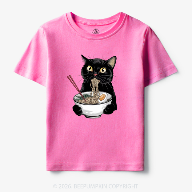 Ramen Black Cat Toddler&Kid's Tees