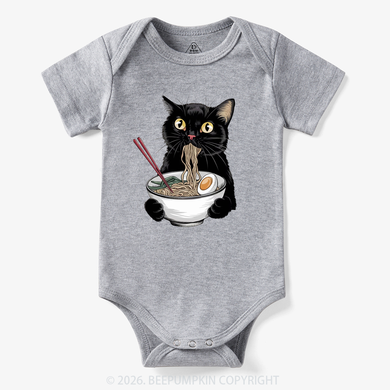 Ramen Black Cat Bodysuit