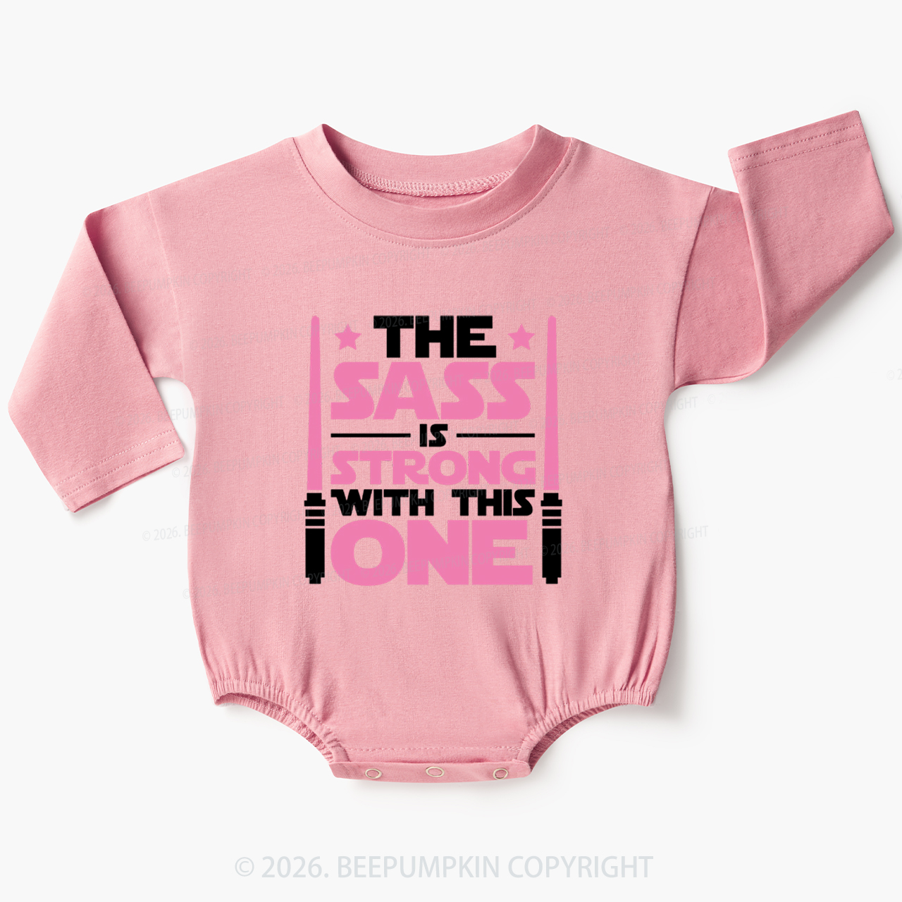 The Sass Is Strong Baby Bubble Romper