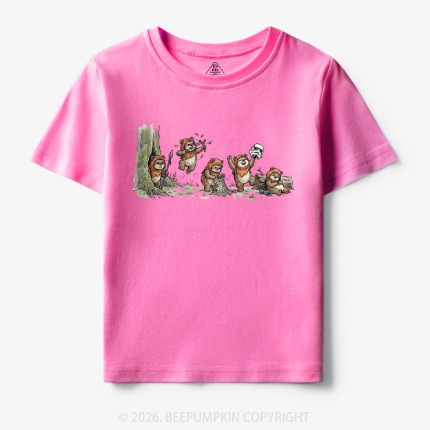 Vintage Galaxy Cute Bear Toddler&Kid's Tees