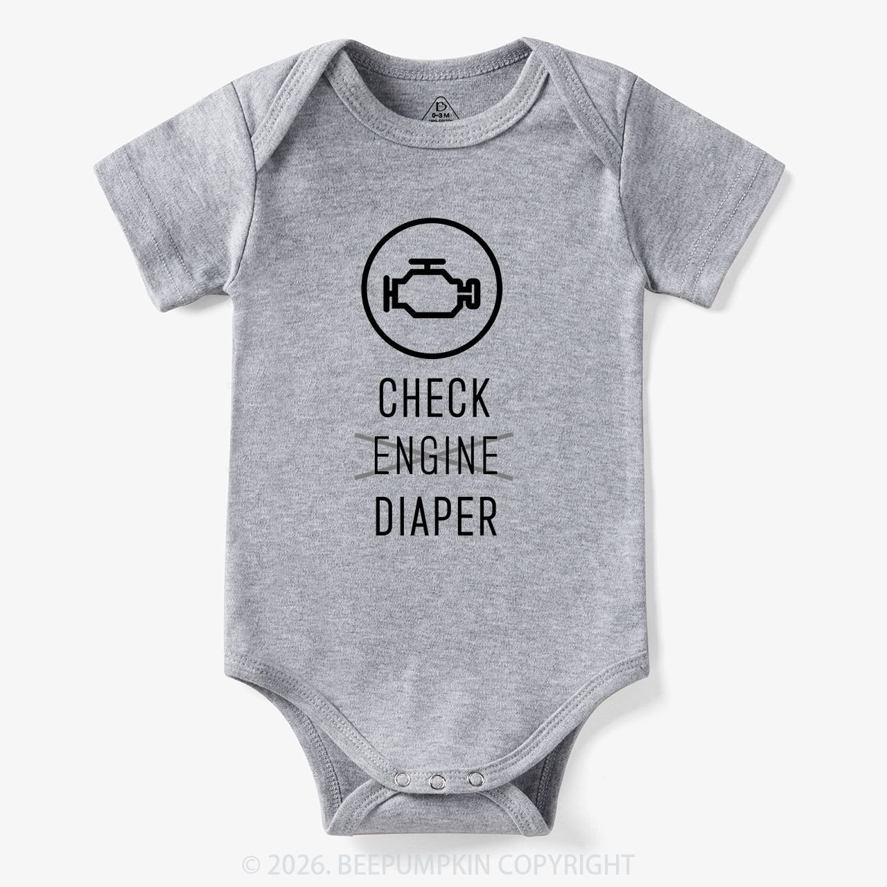 Check Engine Diaper Bodysuit