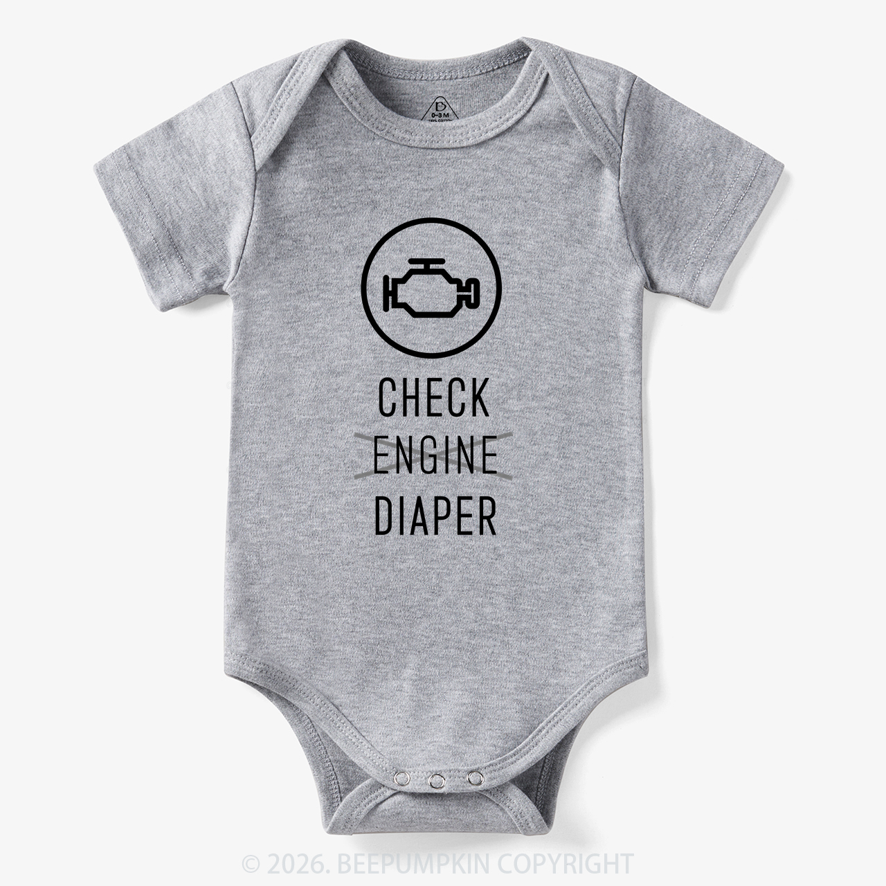 Check Engine Diaper Bodysuit