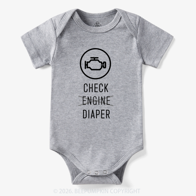 Check Engine Diaper Bodysuit
